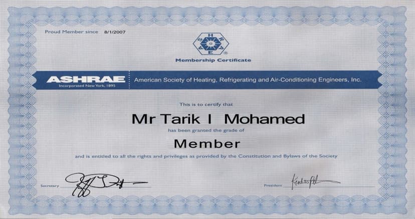 ASHRAE Society, USA